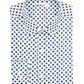 Camisa social masculina com gola estampada Bar III, branca, tamanho 32x33