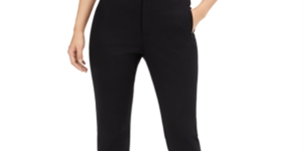 Calça Cigarrete Petite Feminina Inc International Concepts Preta Tamanho Petite 4
