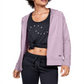 Moletom com capuz feminino Under Armour Tech Terry Zip Rosa Tamanho Médio