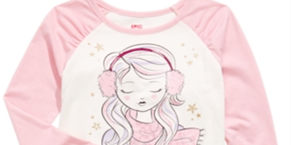 Camiseta infantil Epic Threads para clima de inverno, tamanho 6, branca