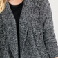 Karen Scott Cardigan Cocoon Feminino Preto Tamanho Pequeno GG