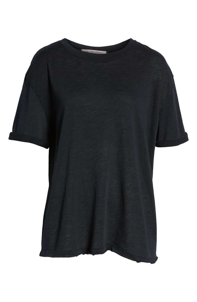 Blusa de malha lisa feminina Free People, rosa, tamanho grande