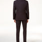 Terno masculino Kenneth Cole Reaction Slim Fit Xadrez Sheen Ready Flex, preto, tamanho 38