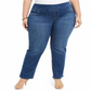 Calça jeans feminina Ella Straight Leg, azul, tamanho 14 W, da Style &amp; Co