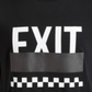 Camiseta masculina Ideology preta tamanho GG camiseta gráfica Exit estampada xadrez preta tamanho GG