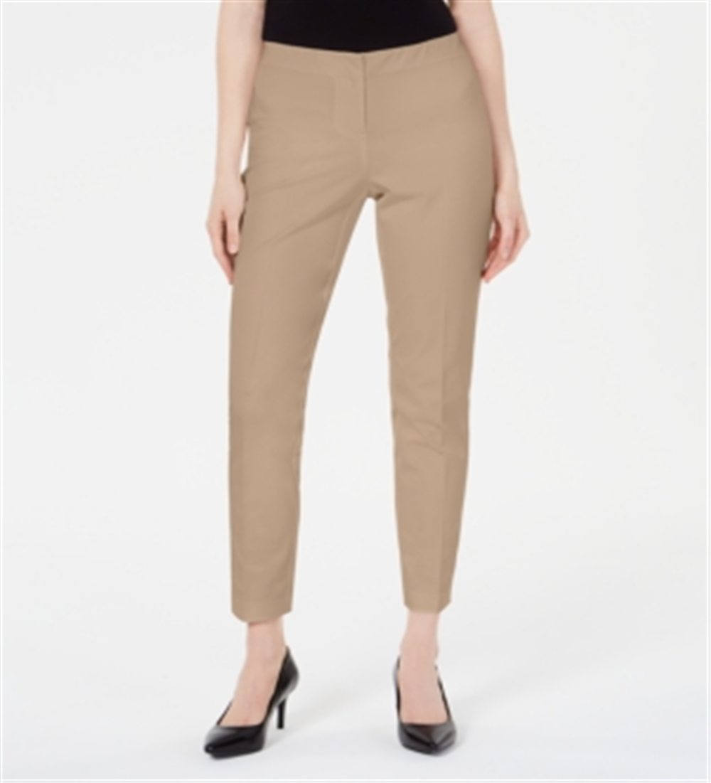 Calça skinny Hollywood Petite Bi-Stretch Feminina Alfani, marrom, tamanho 10 P