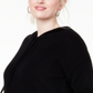 Moletom com capuz térmico feminino Charter Club Plus Cashmere, preto, tamanho 2X
