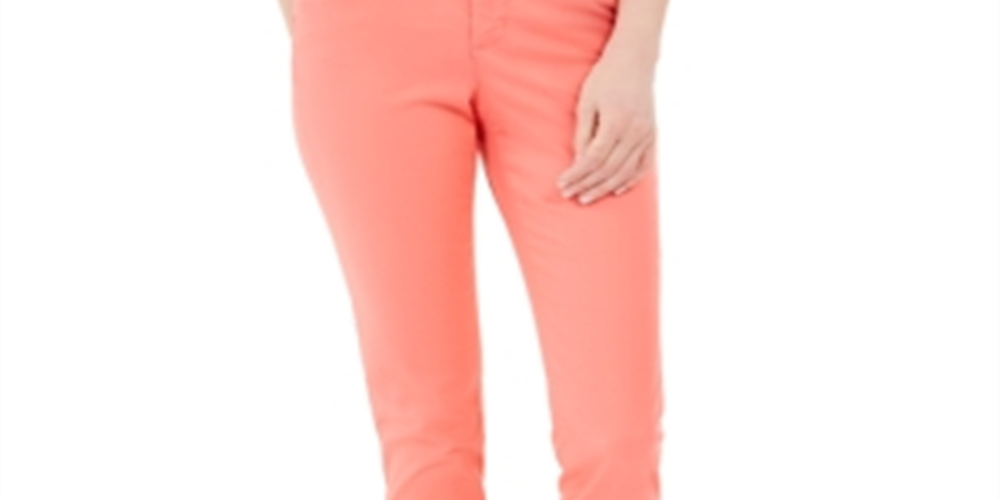Calça jeans skinny feminina Charter Club Bristol Tummy Control, laranja, tamanho 14