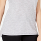 Camiseta feminina Maison Jules com decote redondo e manga curta, preta, tamanho médio