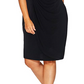 Vestido feminino conectado com lantejoulas e renda, preto, tamanho 18W