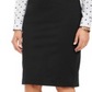 Saia lápis feminina Charter Club Ponte Knit, preta, tamanho 18