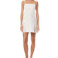 Vestido sem mangas O'Neill feminino em mistura de linho e gel, branco, tamanho extragrande