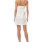 Vestido sem mangas O'Neill feminino em mistura de linho e gel, branco, tamanho extragrande