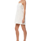 Vestido sem mangas O'Neill feminino em mistura de linho e gel, branco, tamanho extragrande