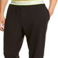 Calça jogger Calvin Klein masculina com fita neon preta, tamanho extragrande
