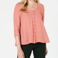 Blusa feminina estilo swing coral tamanho pequeno G