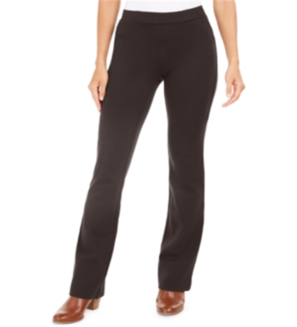 Calça Bootcut Feminina Estilo &amp; Co Comfort Waist Marrom Tamanho Pequeno P