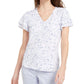 Blusa Calvin Klein Feminina Estampada Floral Branca Tamanho X-G