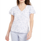 Blusa Calvin Klein Feminina Estampada Floral Branca Tamanho X-G