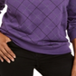 Karen Scott Moletom feminino estampado roxo tamanho pequeno pequeno