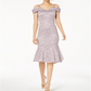 Vestido feminino de renda com decote coração R &amp; M Richards, rosa, tamanho 8