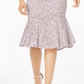 Vestido feminino de renda com decote coração R &amp; M Richards, rosa, tamanho 8