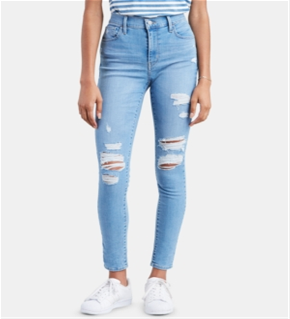 Calça jeans Levi's 720 High Rise Super Skinny Roger That feminina, azul, tamanho 33x30