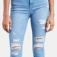 Calça jeans Levi's 720 High Rise Super Skinny Roger That feminina, azul, tamanho 33x30