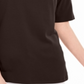 Blusa feminina Karen Scott de algodão com mangas recortadas, marrom, tamanho pequeno