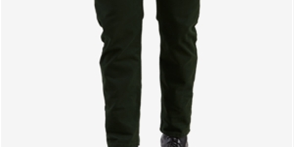 Calça jeans Levi's 502 Taper Soft Twill masculina, verde, tamanho 31x30