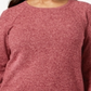 Karen Scott Top Feminino de Algodão Marmorizado com Bainha Curva Vermelho Tamanho XX-G