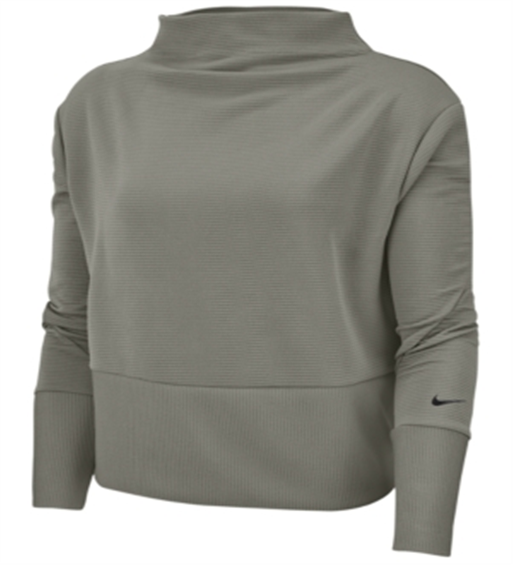 Blusa Nike Get Fit Fleece Gola Simulada Feminina Verde Tamanho Grande