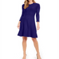 Vestido suéter texturizado feminino Jessica Howard, azul, tamanho pequeno e pequeno