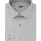 Camisa social masculina Kenneth Cole Slim Fit xadrez e listras cinza tamanho G