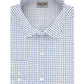Camisa social masculina Kenneth Cole Reaction Technicole Slim Fit com elasticidade em 3 direções, estampada, sem passar a ferro, azul, tamanho G