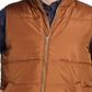 Colete masculino vintage à prova de intempéries com zíper frontal marrom tamanho grande