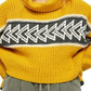 Suéter feminino Free People Greater Than Ribbed Knit com gola alta, amarelo, tamanho M
