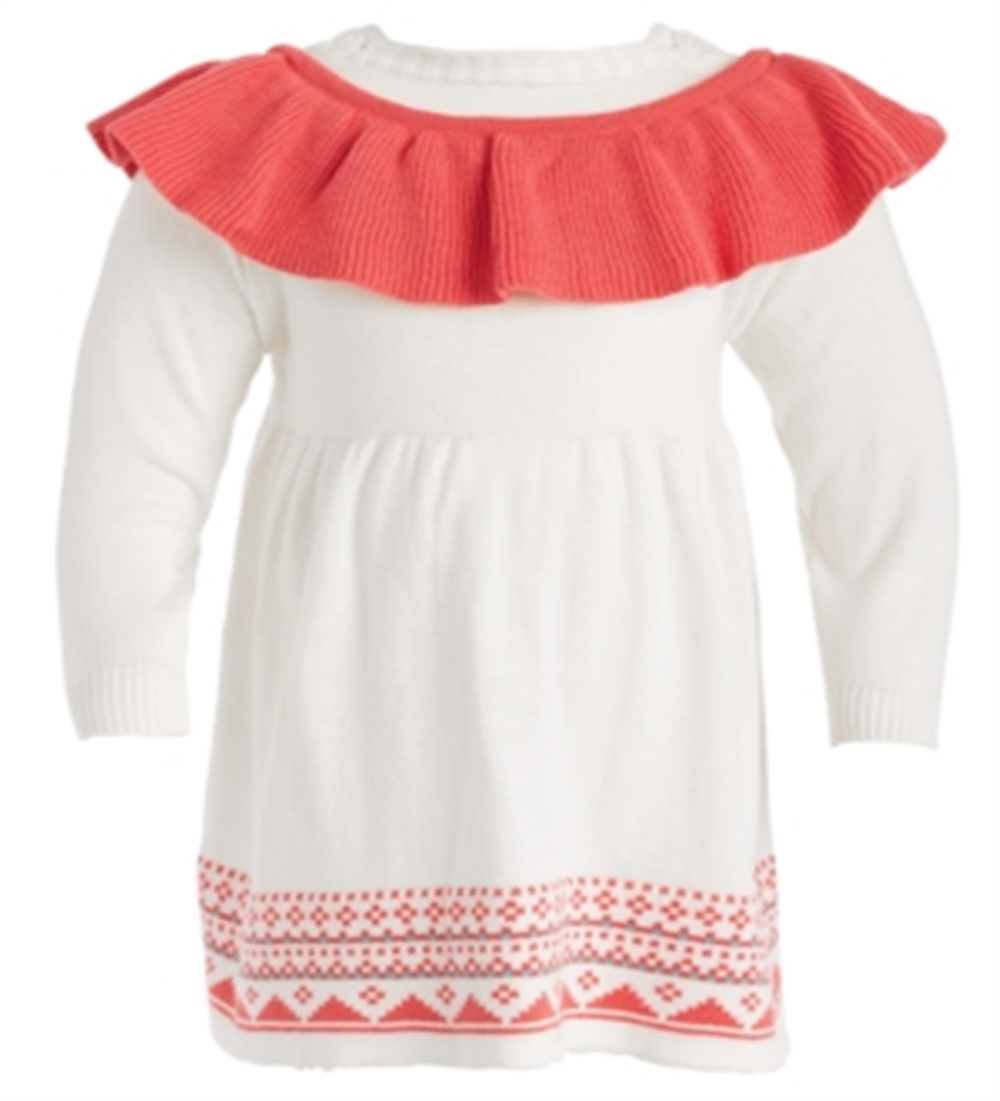 Body e suéter de algodão First Impressions para bebê menina, 2 peças, branco, tamanho 3-6 meses