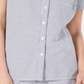 Camisa feminina Karen Scott de algodão seersucker, azul, tamanho XX-G