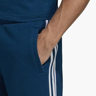 Shorts Adidas Masculino 3 Listras Azul Tamanho Médio