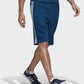 Shorts Adidas Masculino 3 Listras Azul Tamanho Médio
