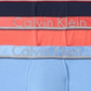 Calvin Klein Men's Comfort Microfiber Pacote com 3 Trunks Azul Tamanho Médio