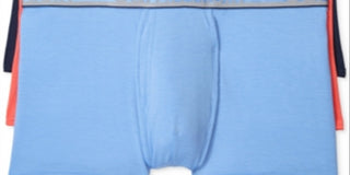 Calvin Klein Men's Comfort Microfiber Pacote com 3 Trunks Azul Tamanho Médio