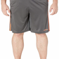 Shorts esportivos Adidas masculino com listras laterais ClimaCool cinza, tamanho XX-G