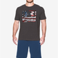 Camiseta Under Armour Charged Cotton Graphic Masculina Preta Tamanho P