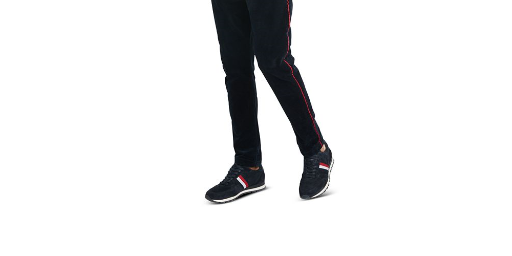 Camisa masculina Tommy Hilfiger com estampa de botões e ajuste personalizado, branca, tamanho pequeno