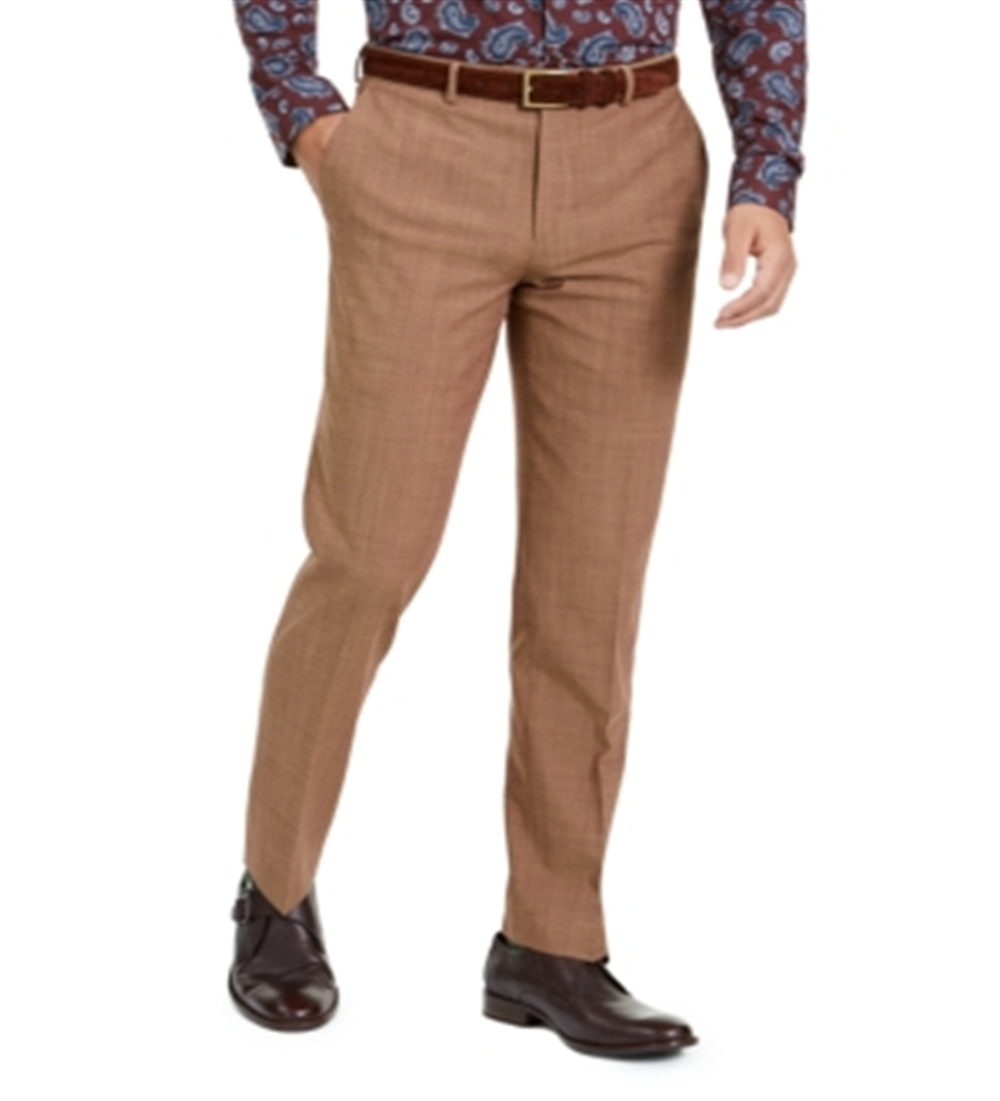 Bar III Masculino Slim Fit Active Stretch Performance Suit Calças Separadas Marrom Tamanho 33X32