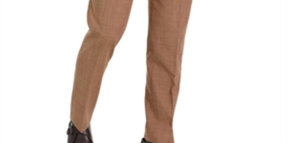 Bar III Masculino Slim Fit Active Stretch Performance Suit Calças Separadas Marrom Tamanho 33X32