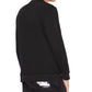 Moletom masculino com logo bordado AX Armani Exchange, preto, tamanho XX-G