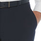 Calça social masculina Perry Ellis Modern Fit, sem passar roupa, com estampa xadrez texturizada e elástica, tamanho azul-marinho, 40x32